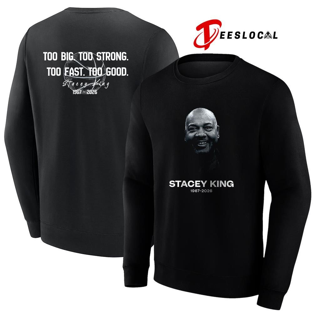Chicago Bulls Stacey King too big too strong too fast too good portrait shirt Unisex