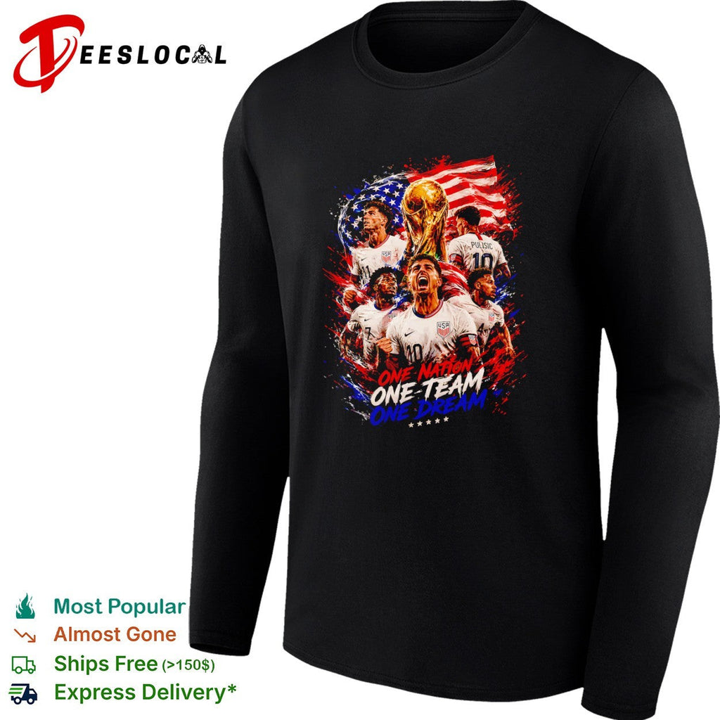 Christian Pulisic USA Soccer One Nation One Team One Dream World Cup FIFA shirt Unisex
