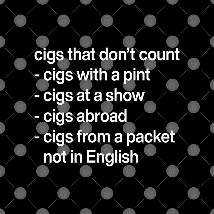 Cigs That Don’t Count T Shirt Unisex
