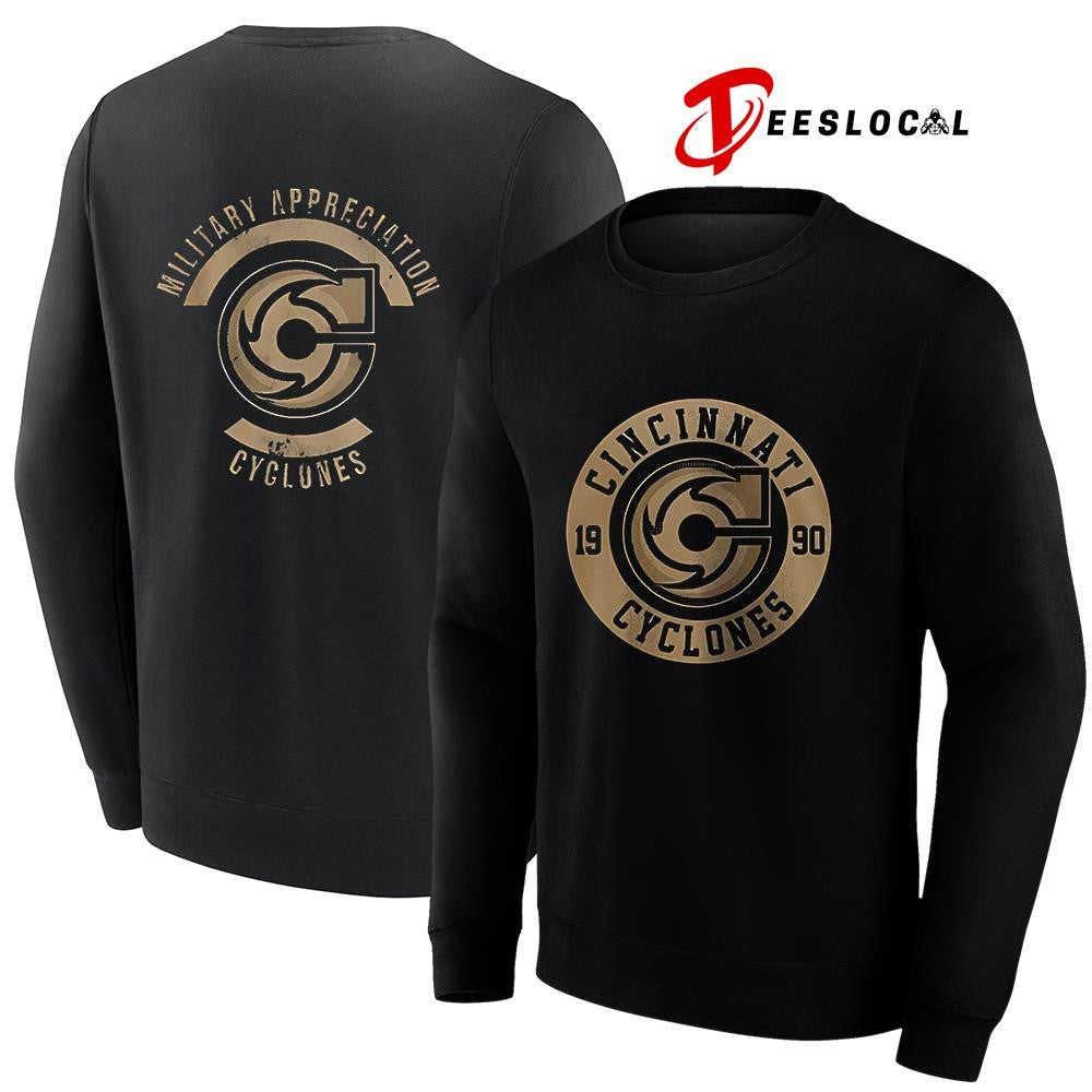 Cincinnati Cyclones x Military Appreciation logo shirt Unisex