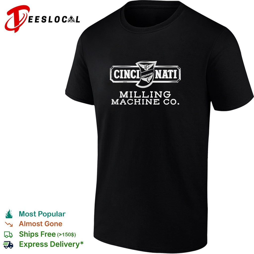 Cincinnati Milling Machine Co vintage industrial badge logo graphic shirt design Unisex