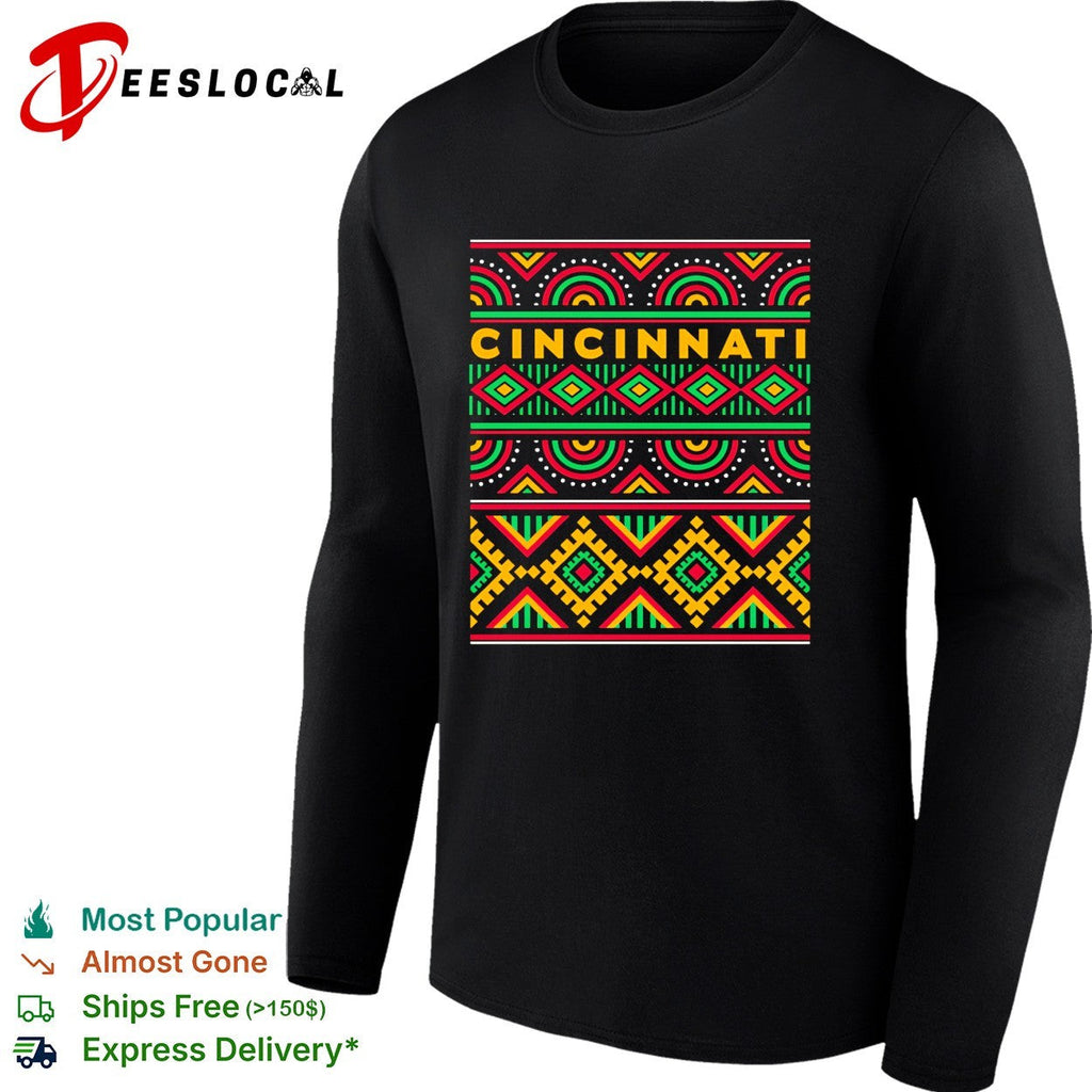 Cincinnati tribal pattern typography shirt Unisex