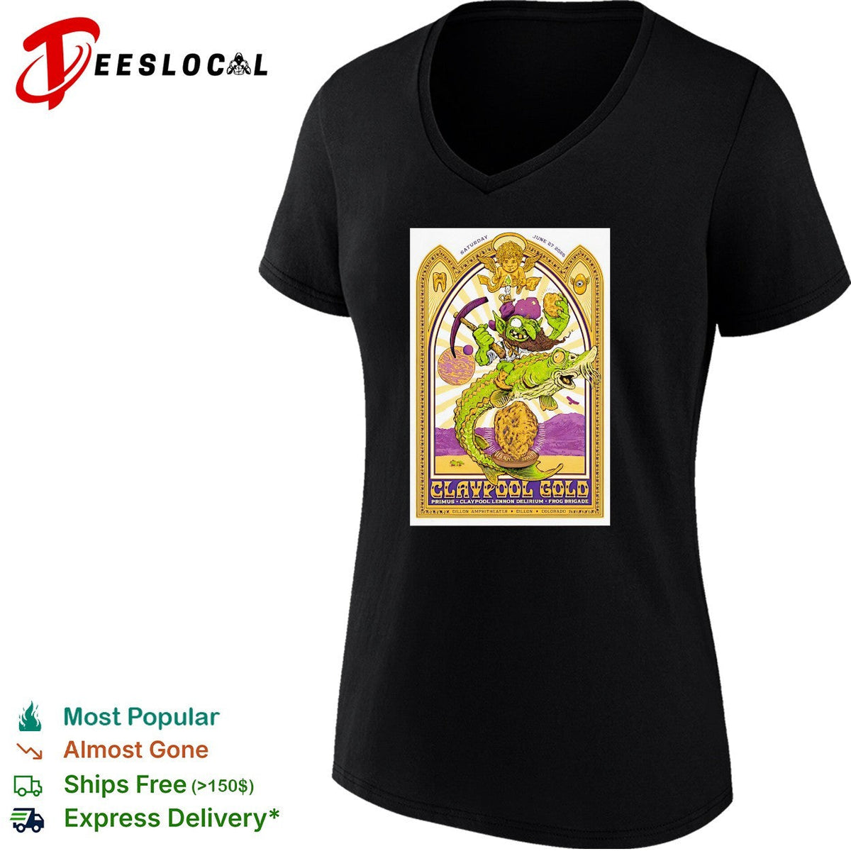 Claypool Gold Primus Dillon Colorado 2026 poster shirt Unisex