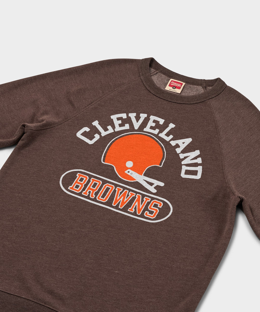 Cleveland Browns Throwback Helmet Crewneck Unisex