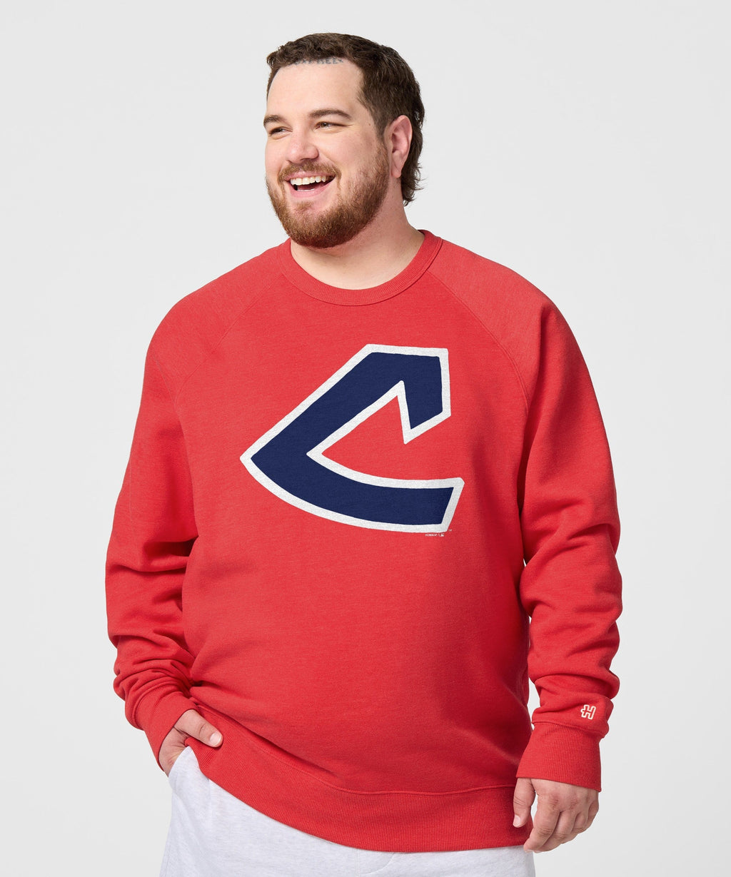 Cleveland Indians Cap Logo '73 Crewneck Unisex