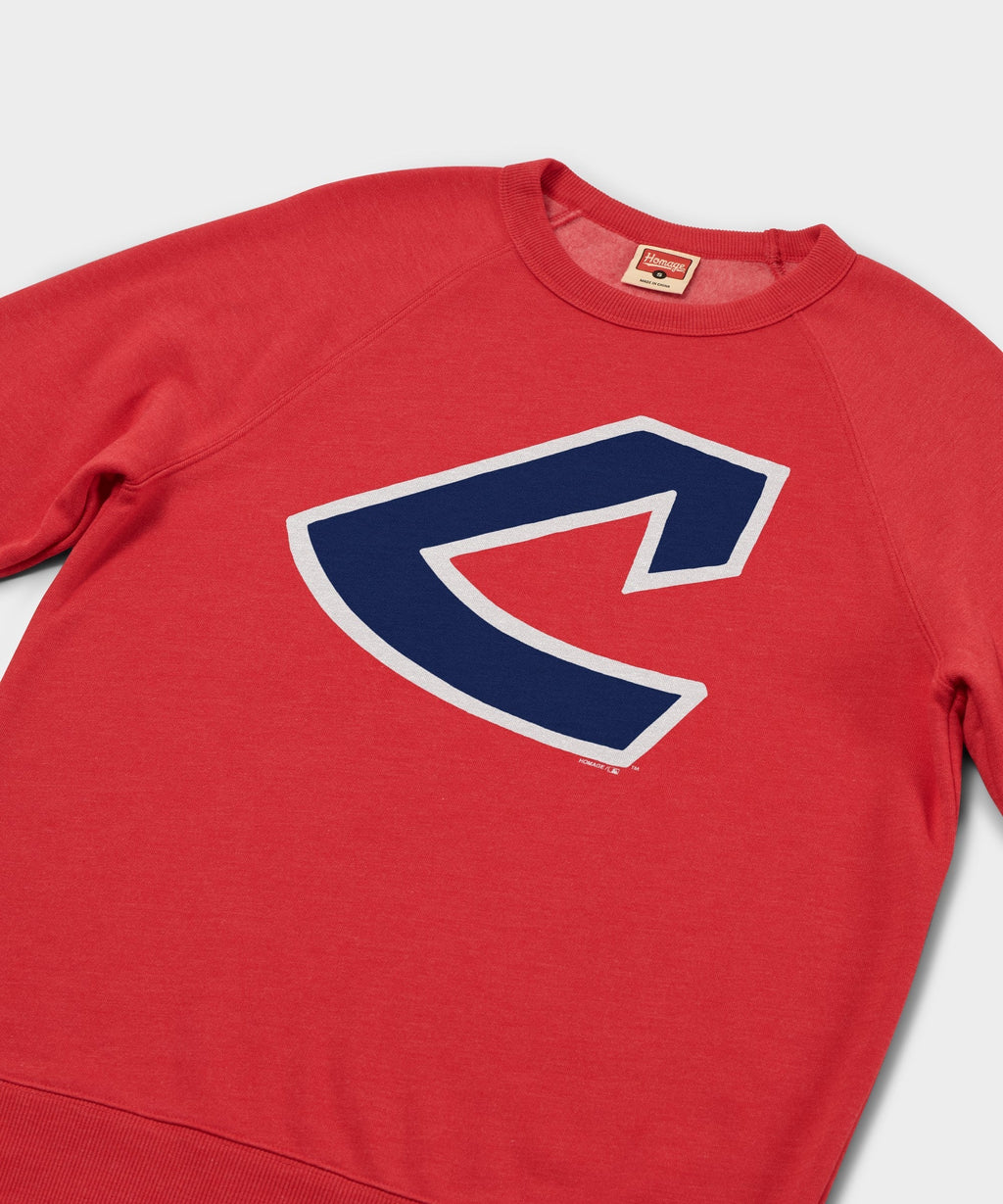 Cleveland Indians Cap Logo '73 Crewneck Unisex