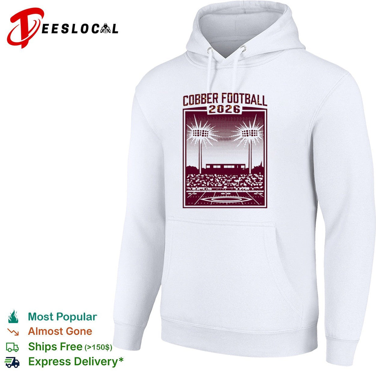 Cobber Football 2026 stadium lights game day crowd shirt Unisex