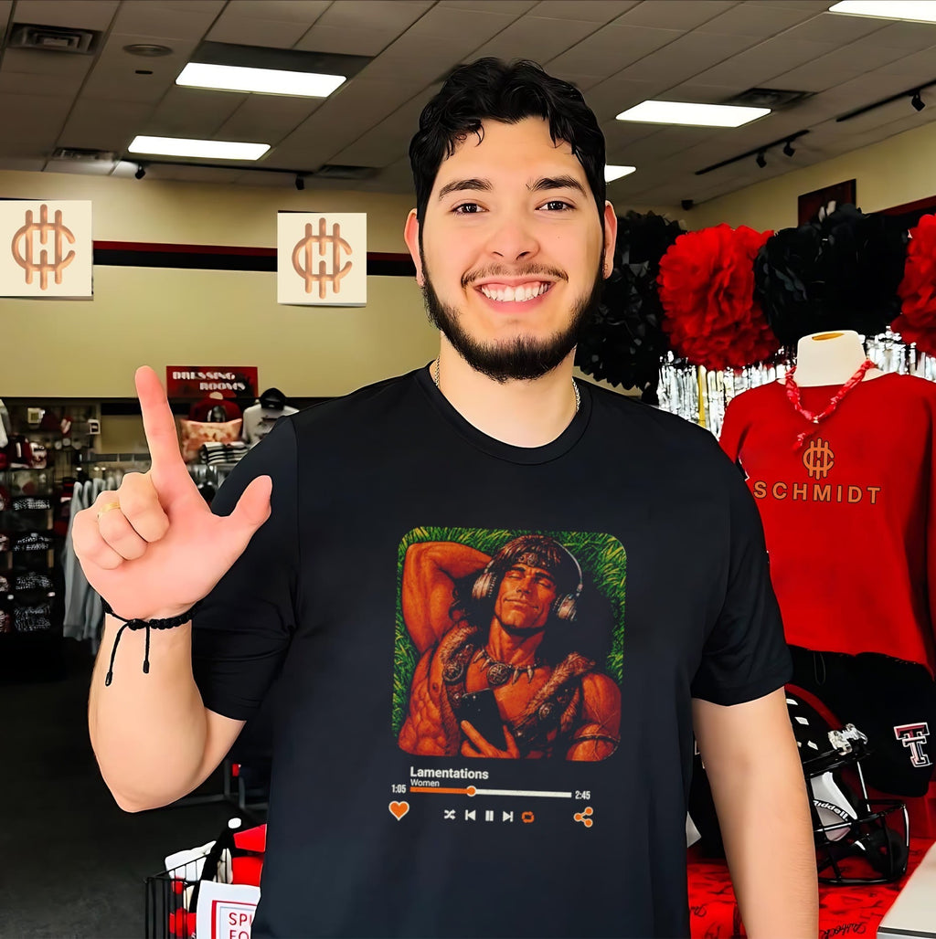 Conan the Barbarian Lamentations on Repeat shirt Unisex