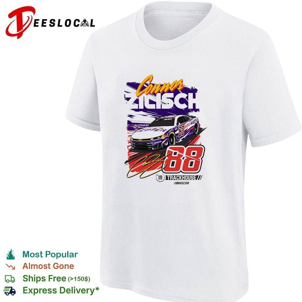 Connor Zilisch 88 Trackhouse NASCAR retro graphic shirt Unisex