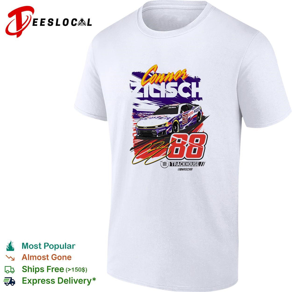 Connor Zilisch 88 Trackhouse NASCAR retro graphic shirt Unisex