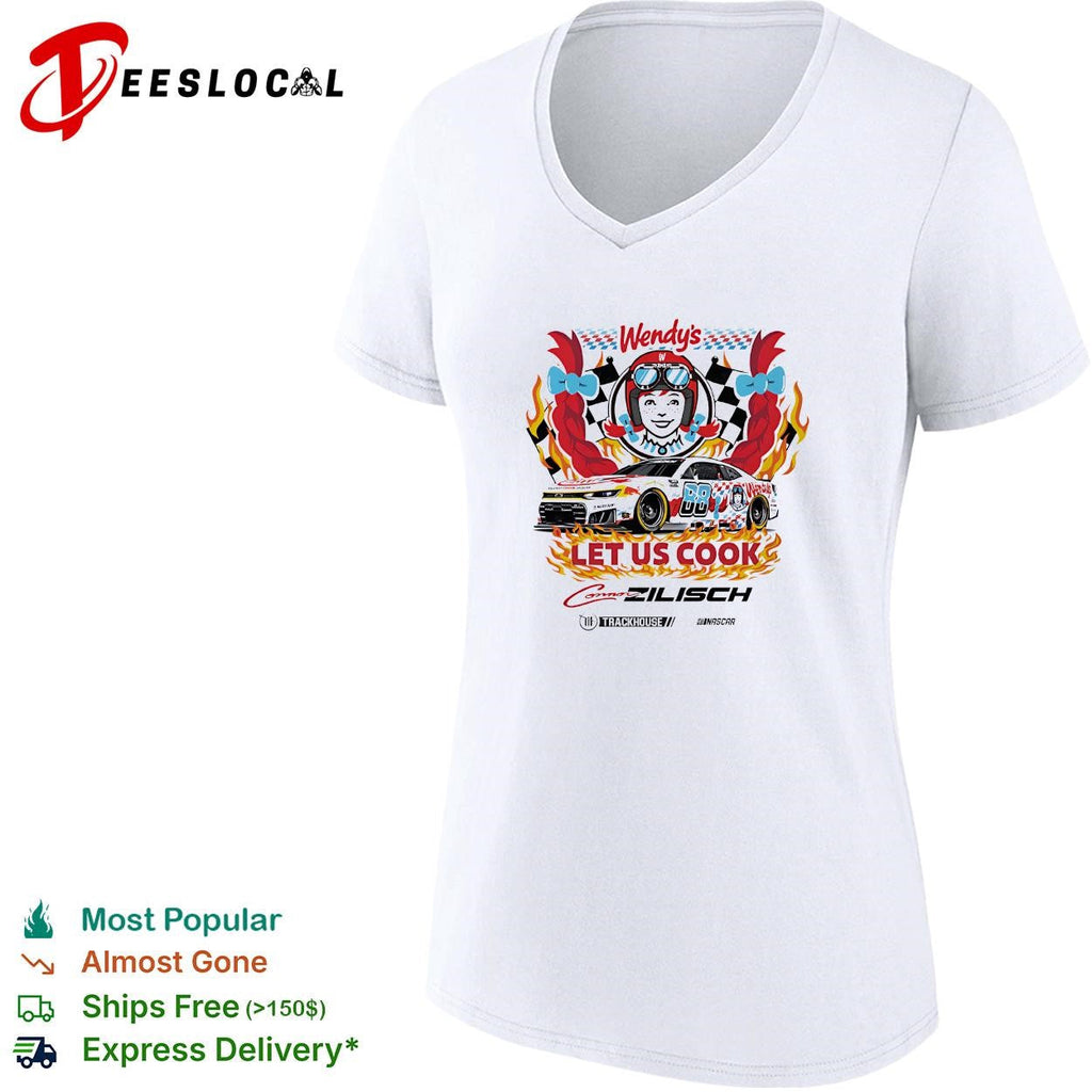 Connor Zilisch 88 Wendy’s let us cook Trackhouse NASCAR shirt Unisex