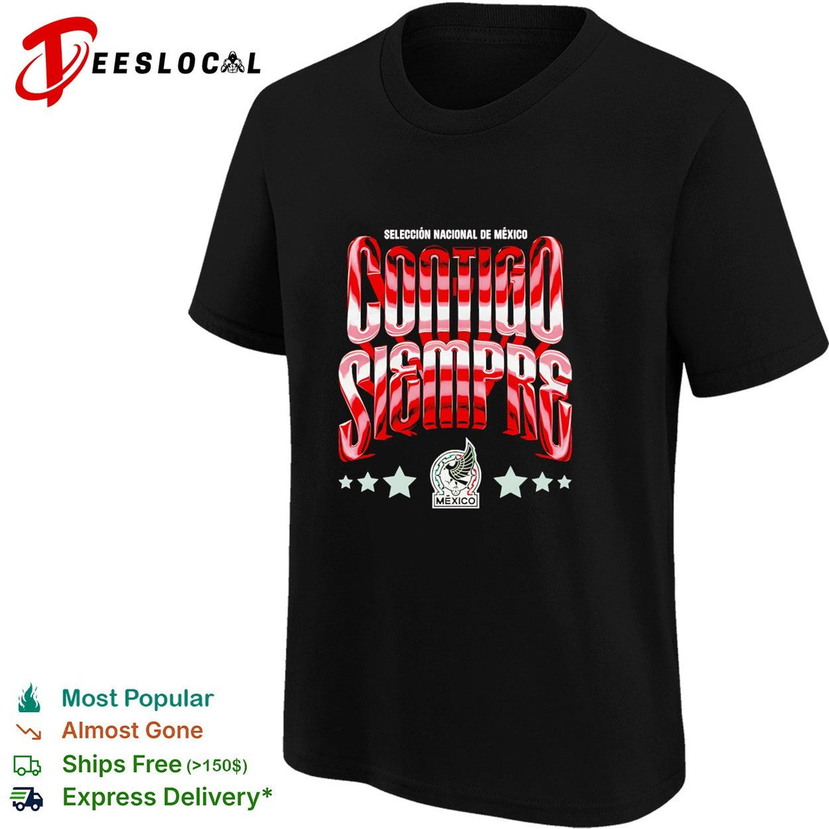 Contigo siempre Mexico Seleccion Nacional chrome red shirt Unisex