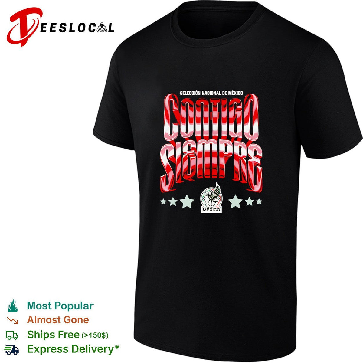 Contigo siempre Mexico Seleccion Nacional chrome red shirt Unisex