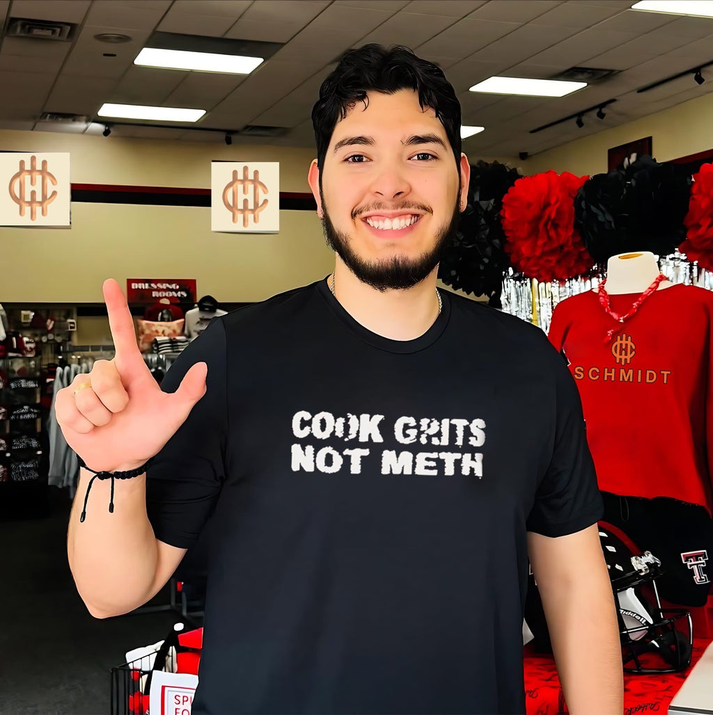 Cook Grits Not Meth funny cooking southern food shirt Unisex