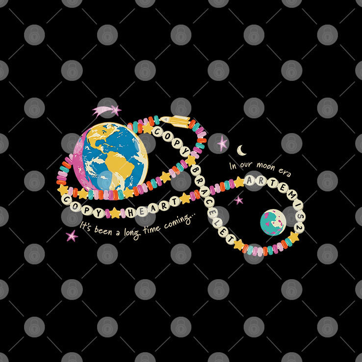 Copy Heart Copy Bracelet Artemis II NASA Mission T Shirt Unisex