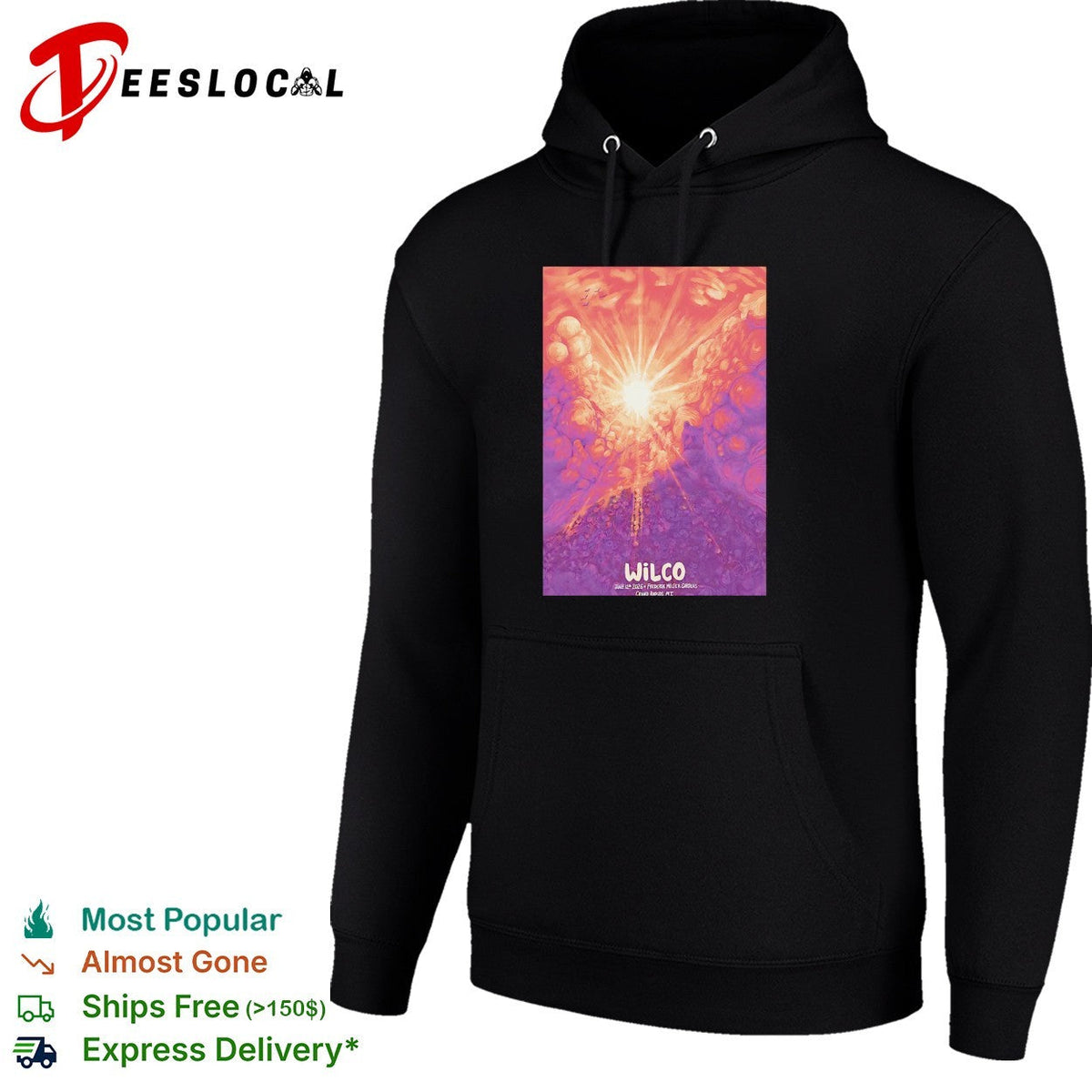Cosmic explosion burst concert psychedelic framed poster art shirt Unisex