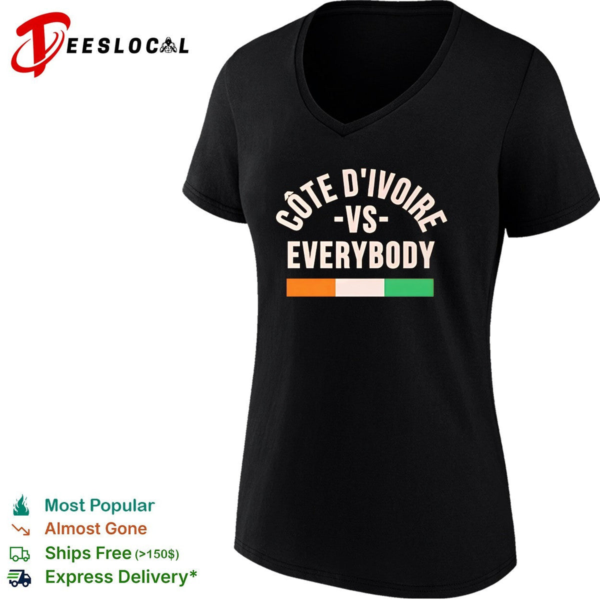 Cote d’Ivoire vs everybody flag soccer pride shirt Unisex