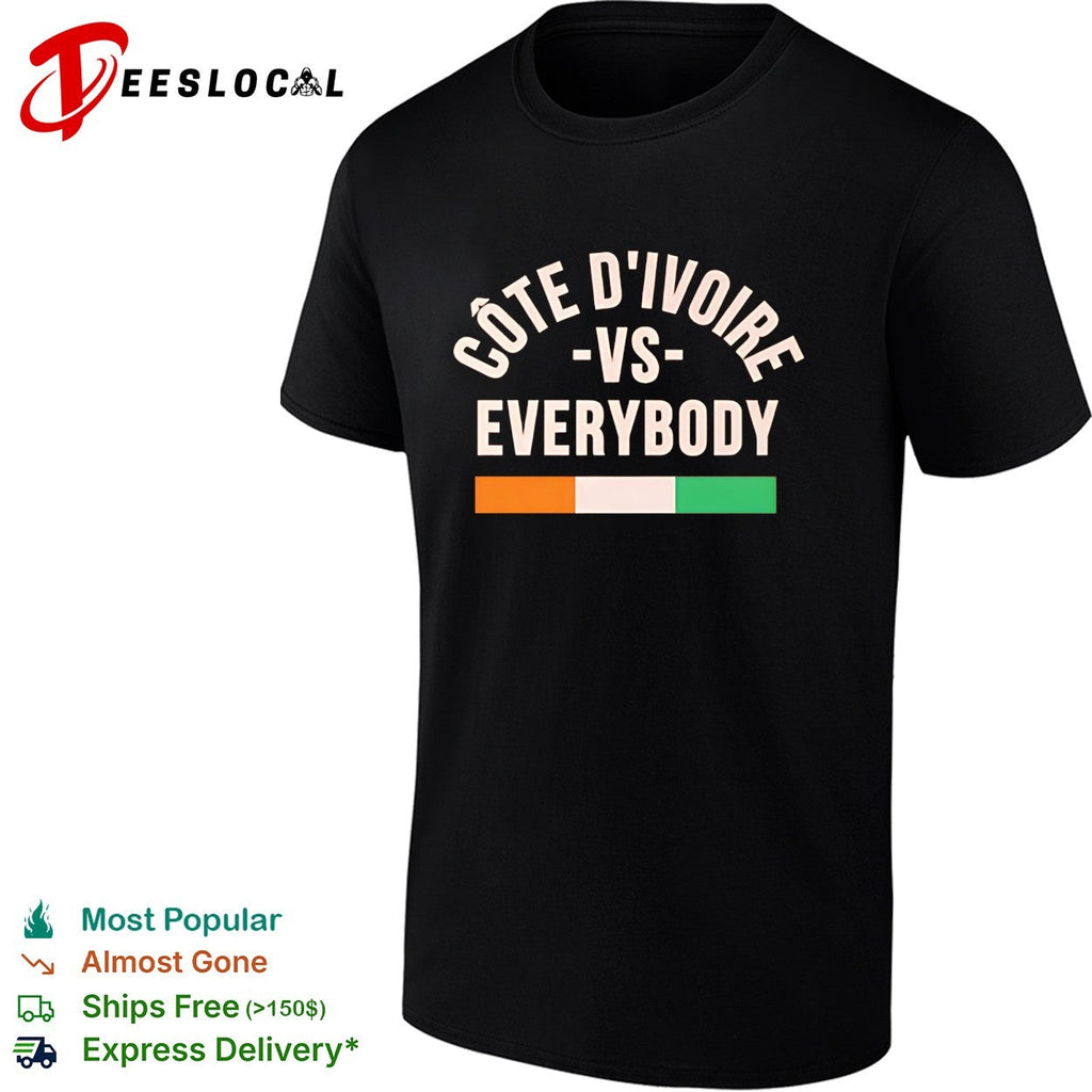 Cote d’Ivoire vs everybody flag soccer pride shirt Unisex