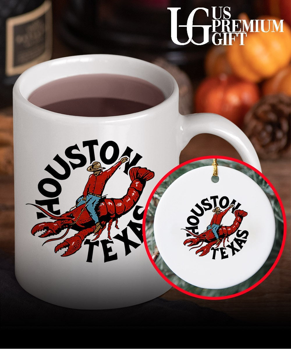 Cowboy Riding Lobster Houston Texas shirt Unisex
