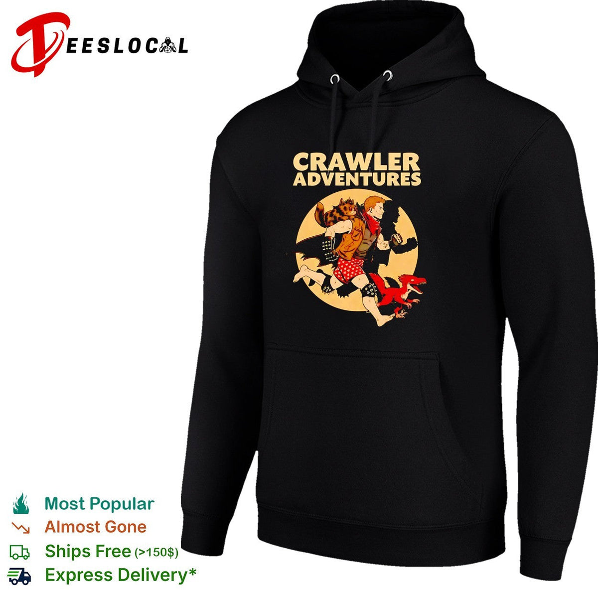 Crawler Adventures fantasy dungeon character running creatures shirt Unisex