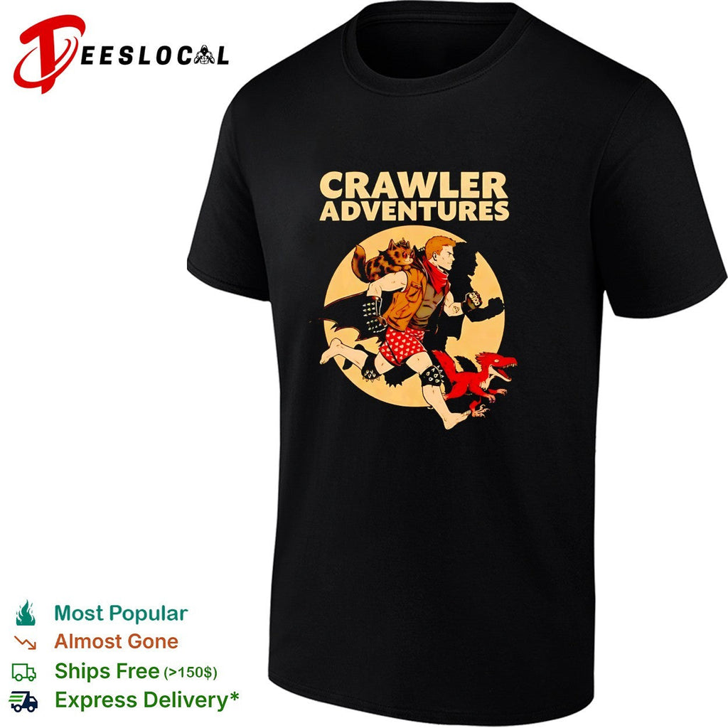 Crawler Adventures fantasy dungeon character running creatures shirt Unisex