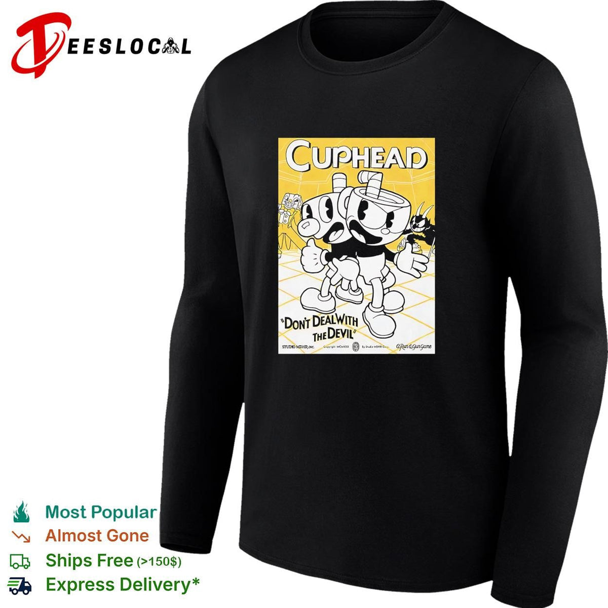 Cuphead Don’t Deal with the Devil Mugman King Dice The Devil Studio MDHR shirt Unisex