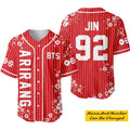 Custom BTS Members Arirang World Tour Baseball Jersey Unisex