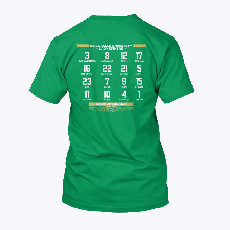 DLSU Lady Spikers Champions 16-0 Perfect Season T Shirt Unisex
