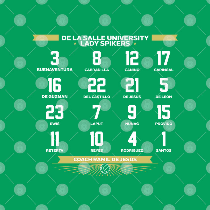 DLSU Lady Spikers Champions 16-0 Perfect Season T Shirt Unisex
