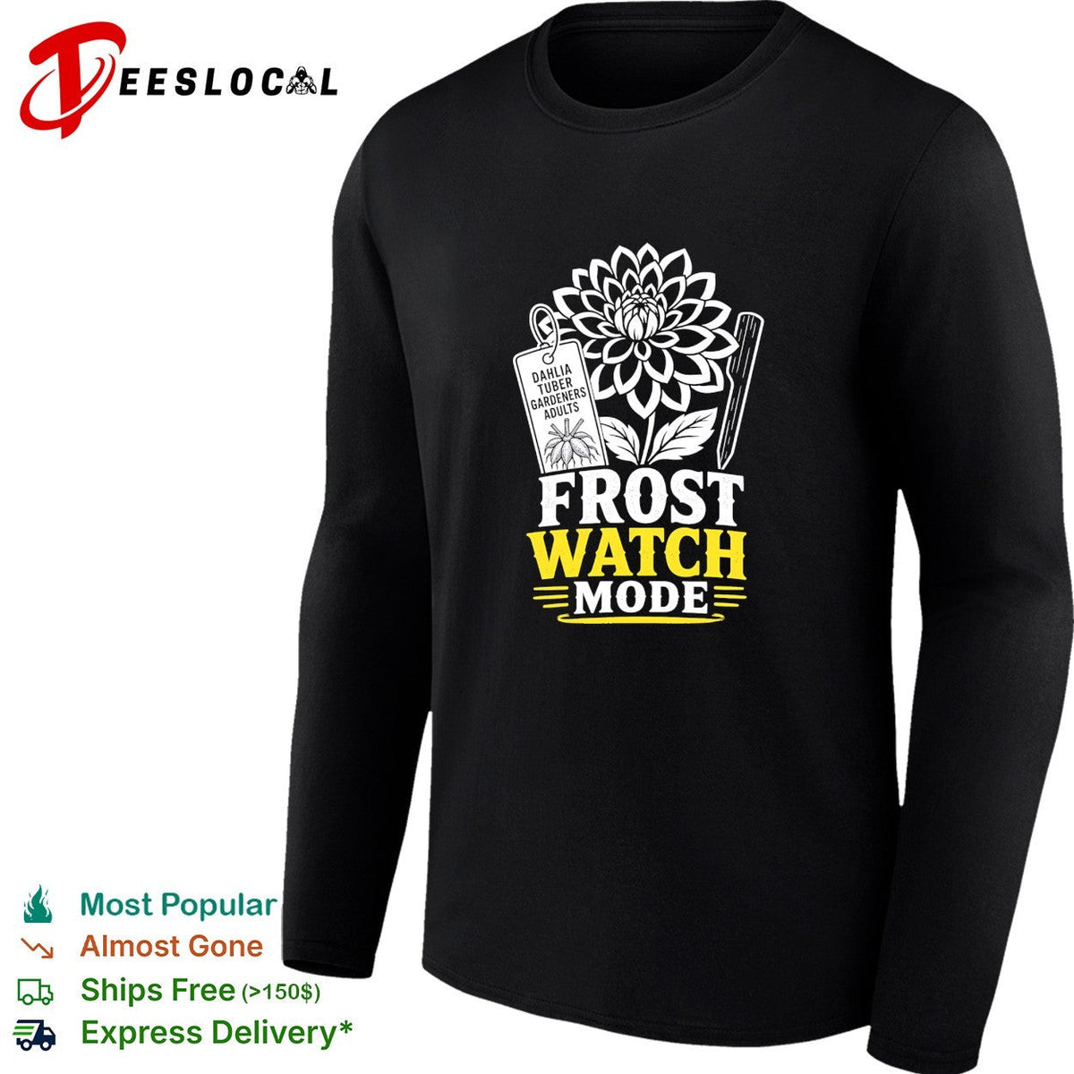 Dahlia tuber gardeners frost watch mode shirt Unisex