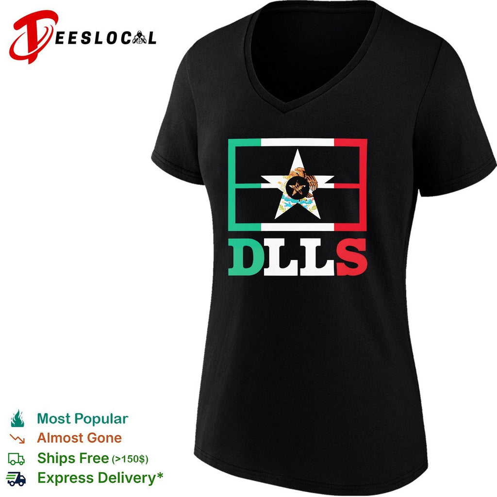 Dallas Cowboys Mexico DLLS flag mashup heritage city pride shirt Unisex