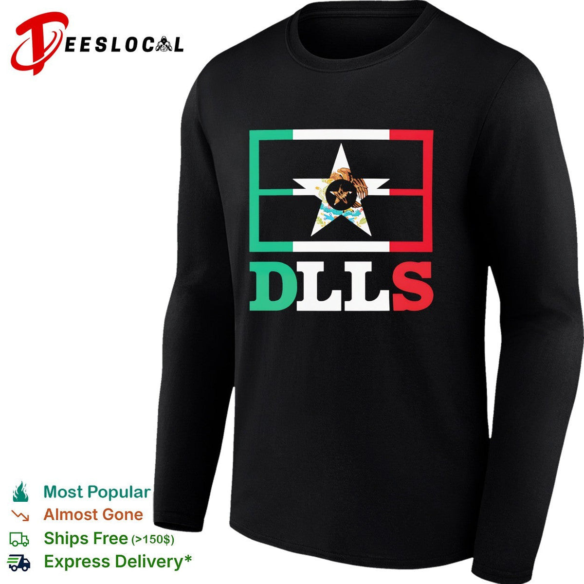 Dallas Cowboys Mexico DLLS flag mashup heritage city pride shirt Unisex