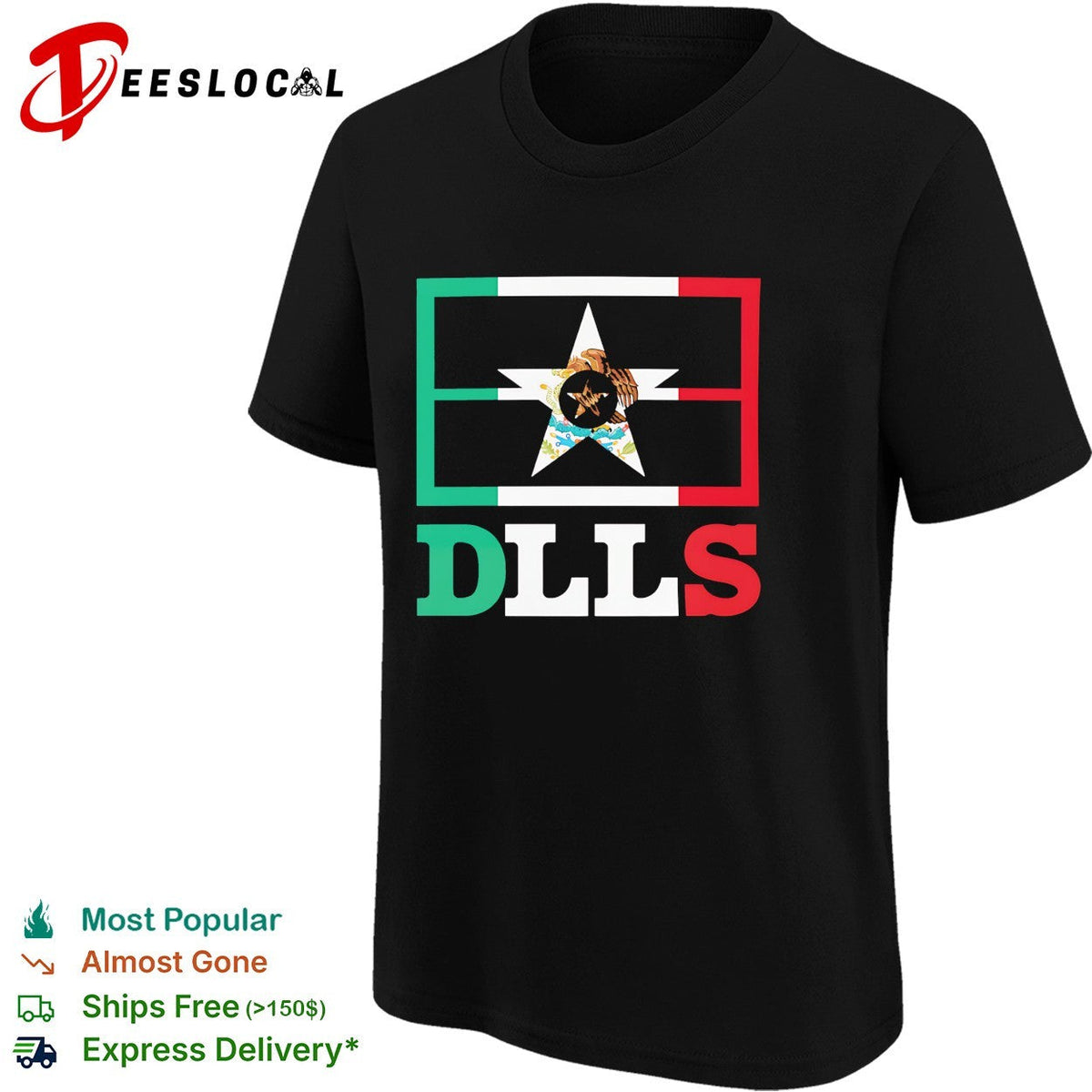 Dallas Cowboys Mexico DLLS flag mashup heritage city pride shirt Unisex