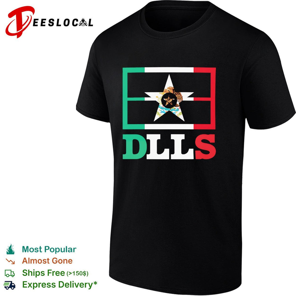 Dallas Cowboys Mexico DLLS flag mashup heritage city pride shirt Unisex