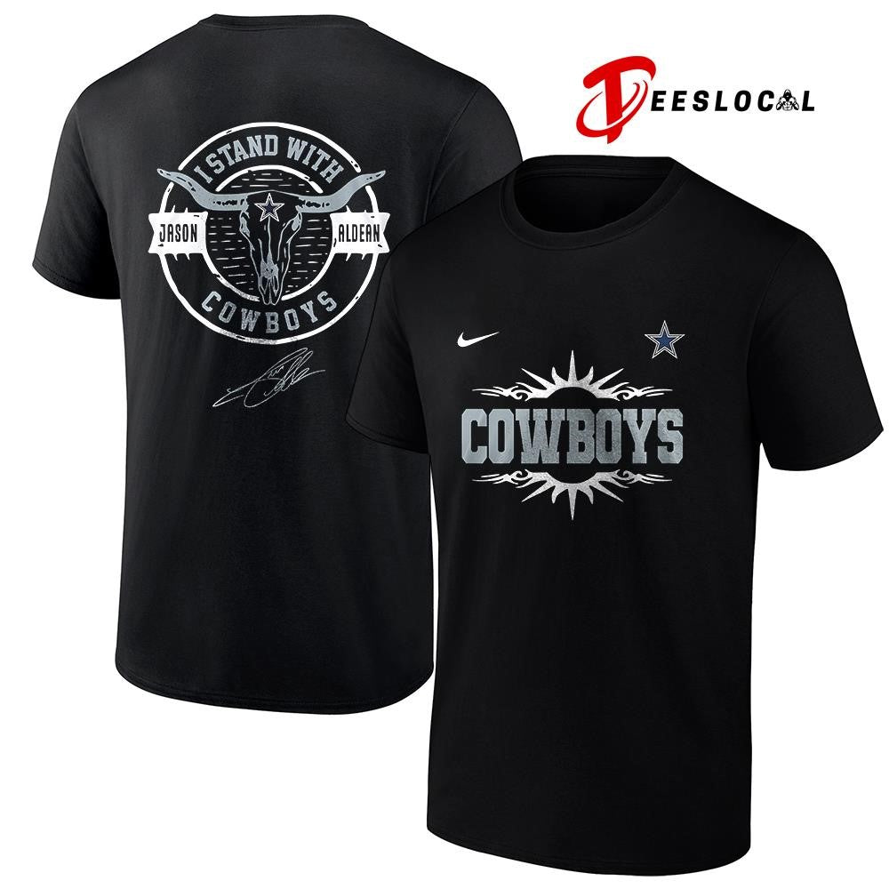 Dallas Cowboys x Jason Aldean I stand signature logo shirt Unisex