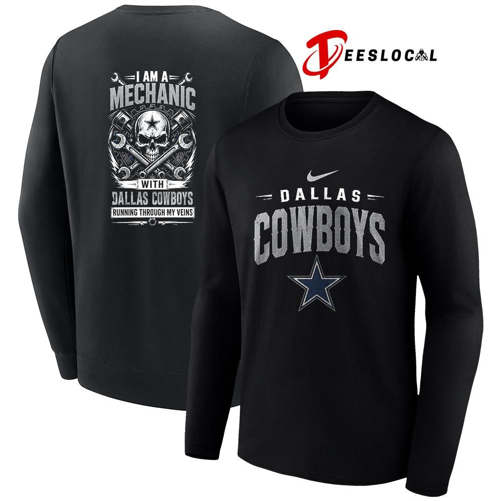 DallasCowboysIamamechanicrunningthroughmyveinsskeletonshirt Unisex