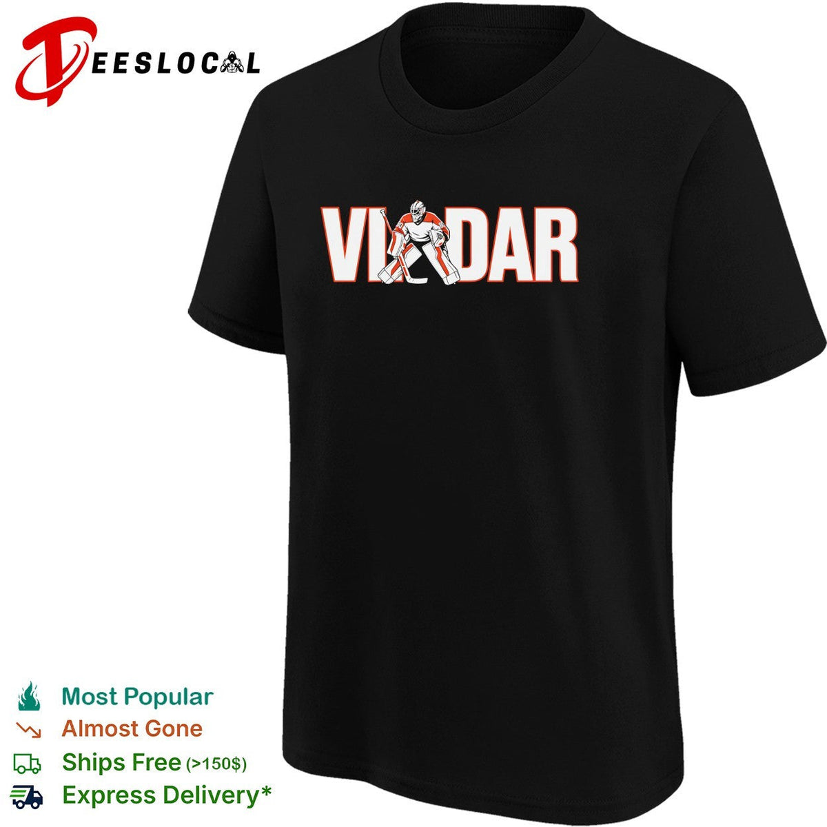 Dan Vladar Philadelphia Flyers goalie typography shirt Unisex
