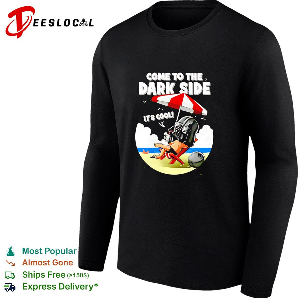 Darth Vader relaxing on beach come to the dark side shirt Unisex