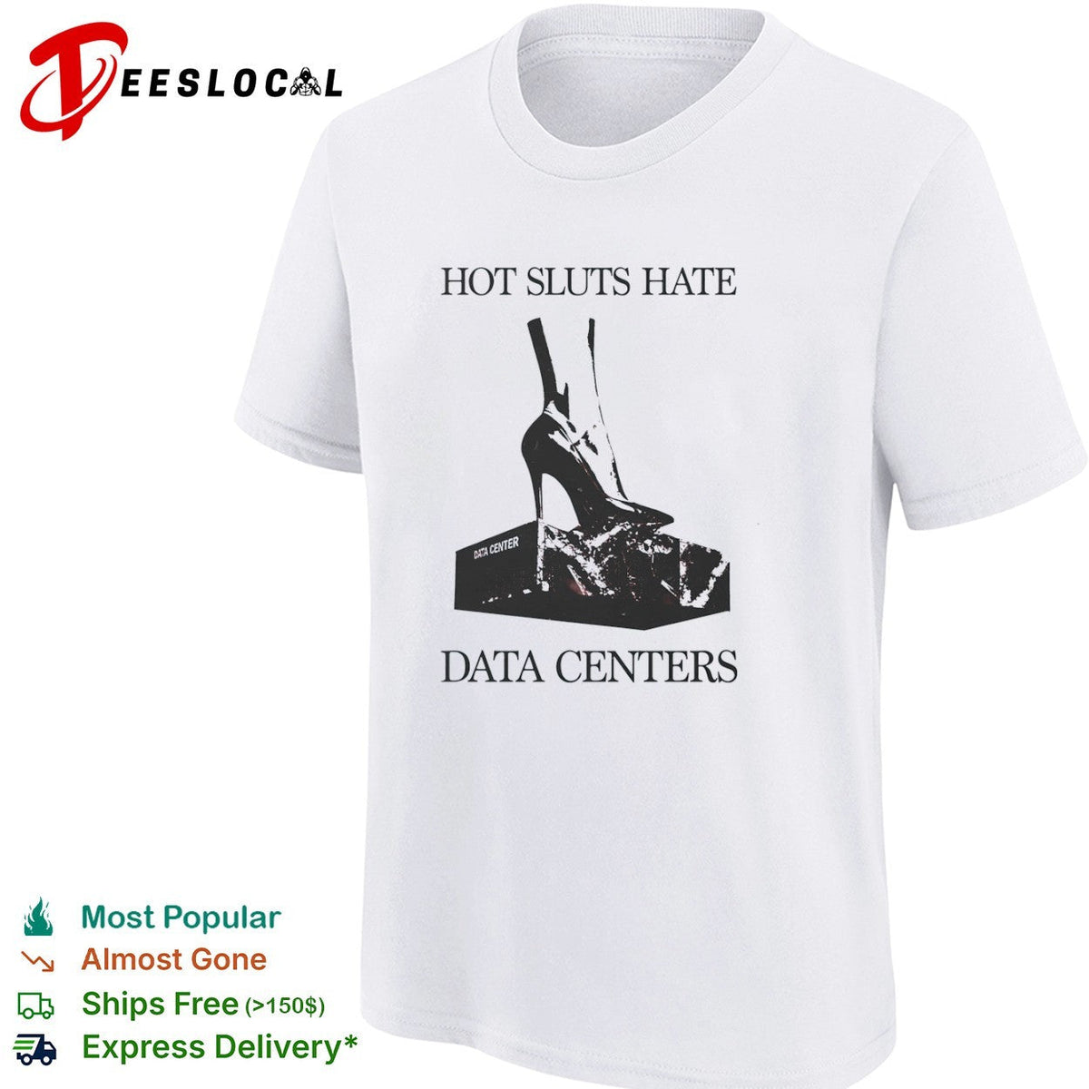 Data centers high heel hate shirt Unisex