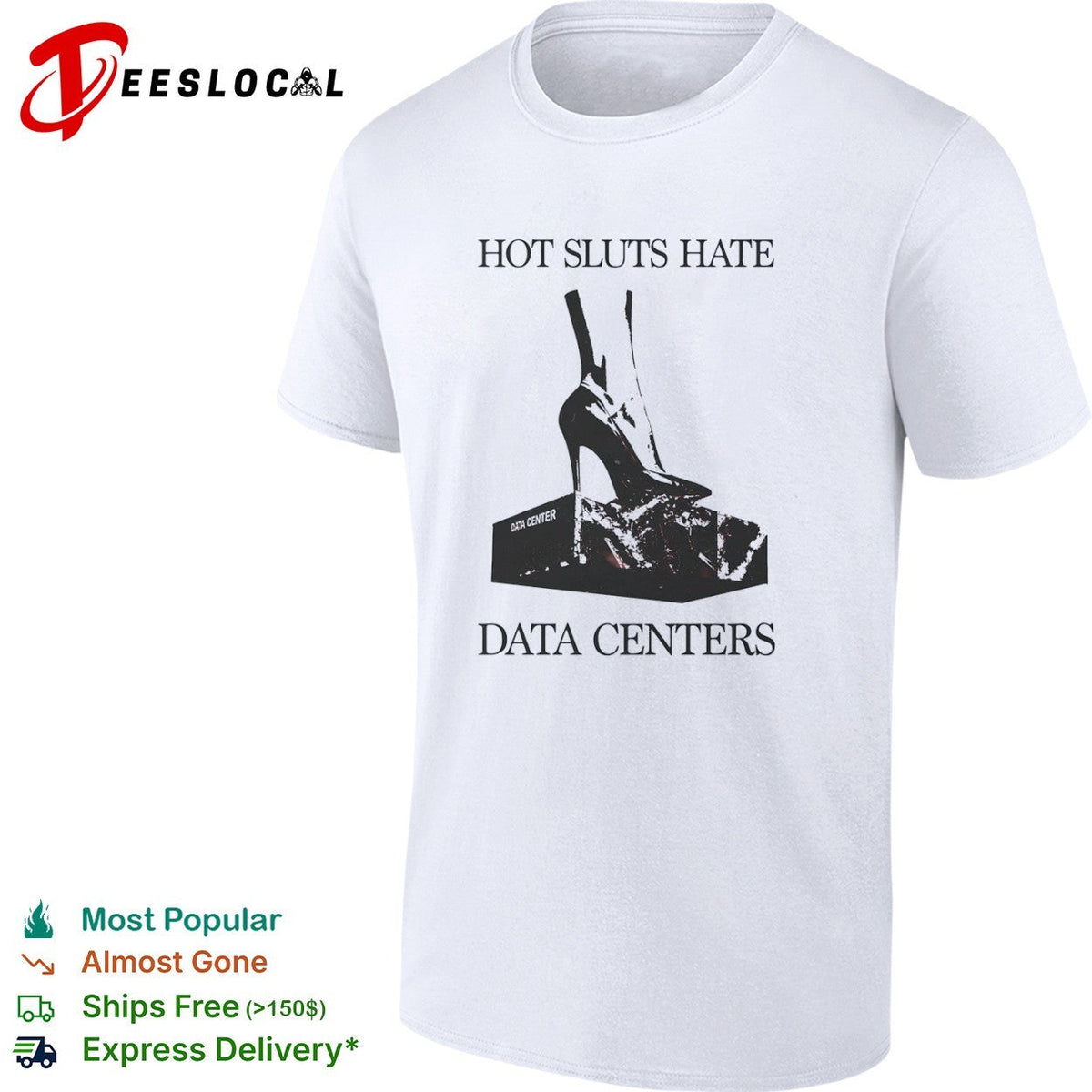 Data centers high heel hate shirt Unisex