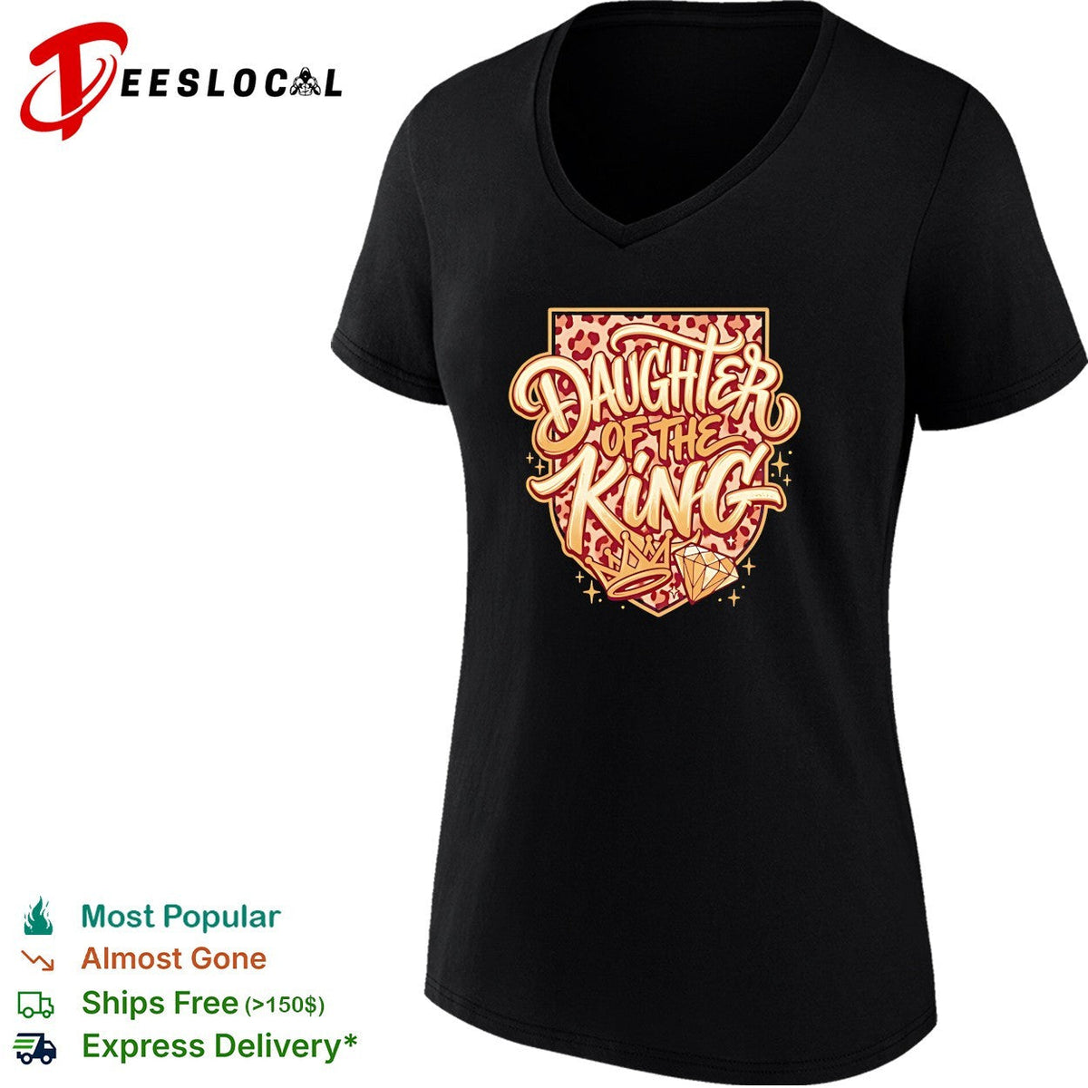 Daughther of the king diamond graphic shirt Unisex
