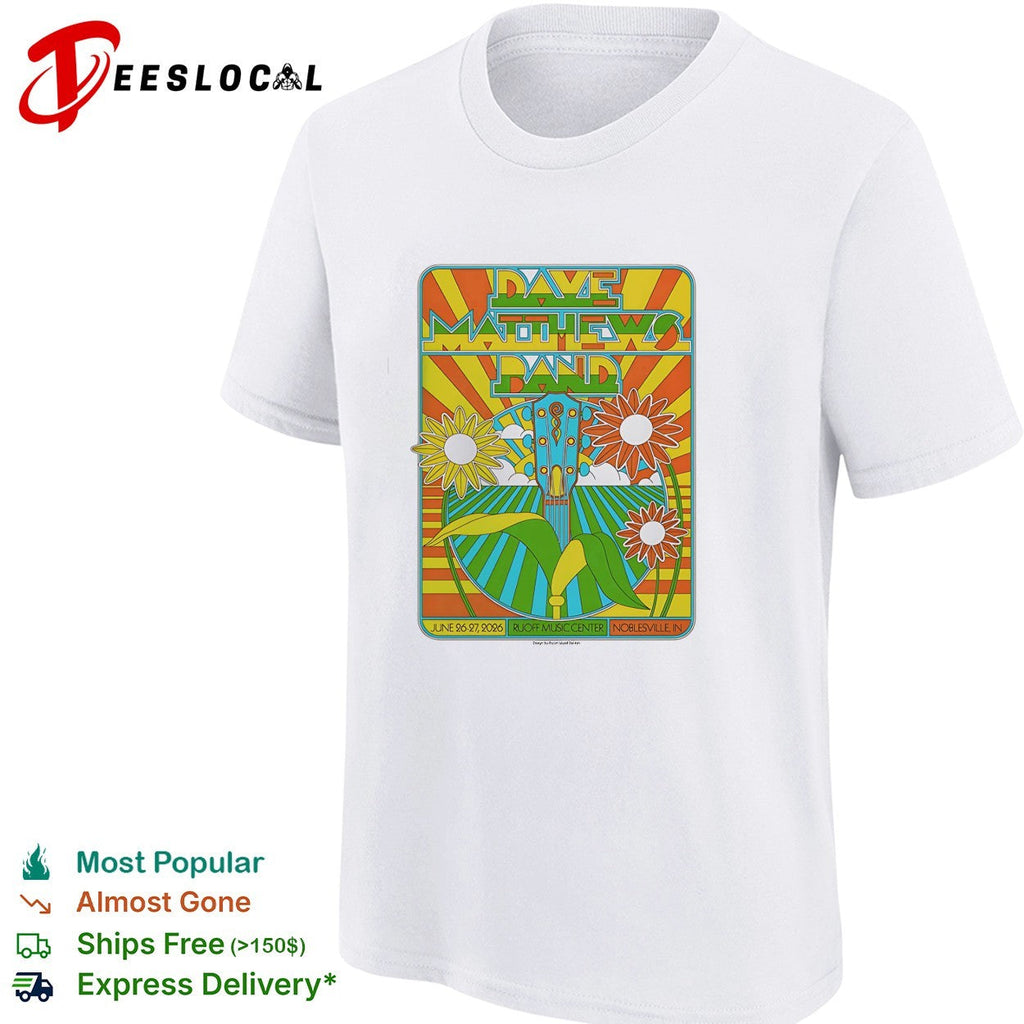 Dave Matthews Band Noblesville Indiana at Ruoff Music Center On June 26 27 2026 shirt Unisex
