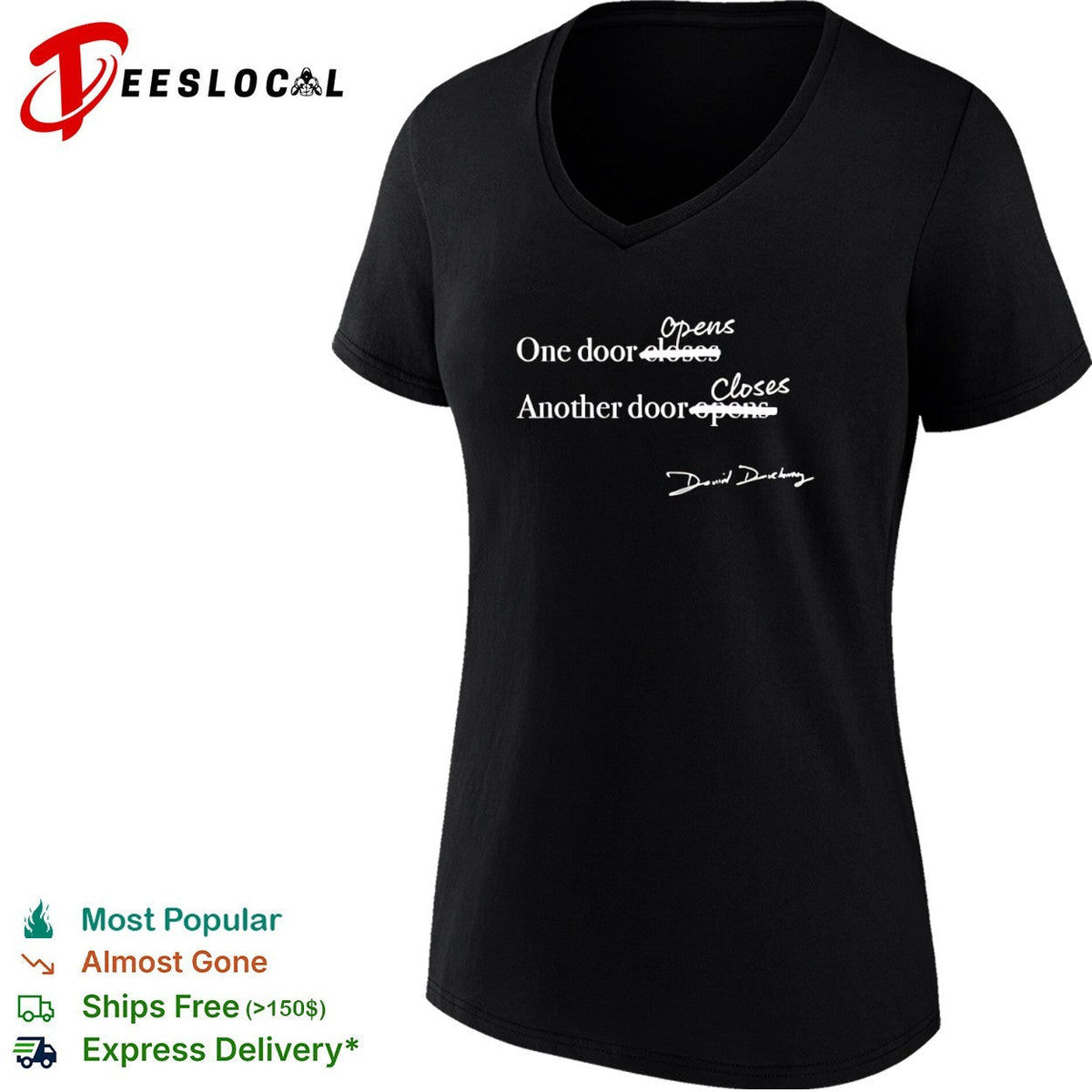 David Duchovny crossed out one door opens another closes shirt Unisex