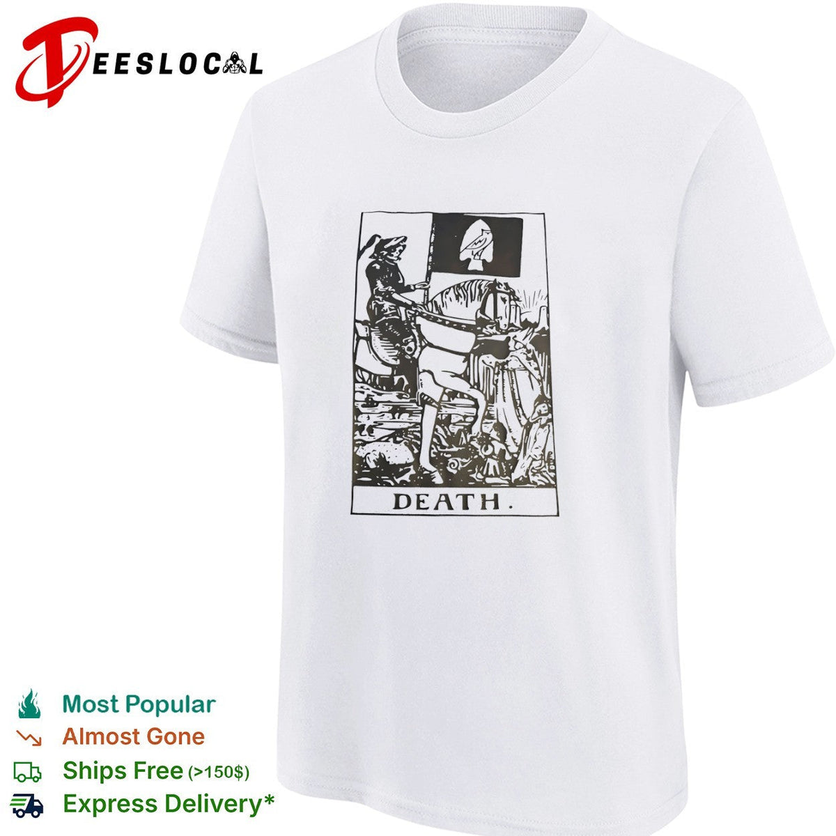 Death Tarot Card Parody shirt Unisex