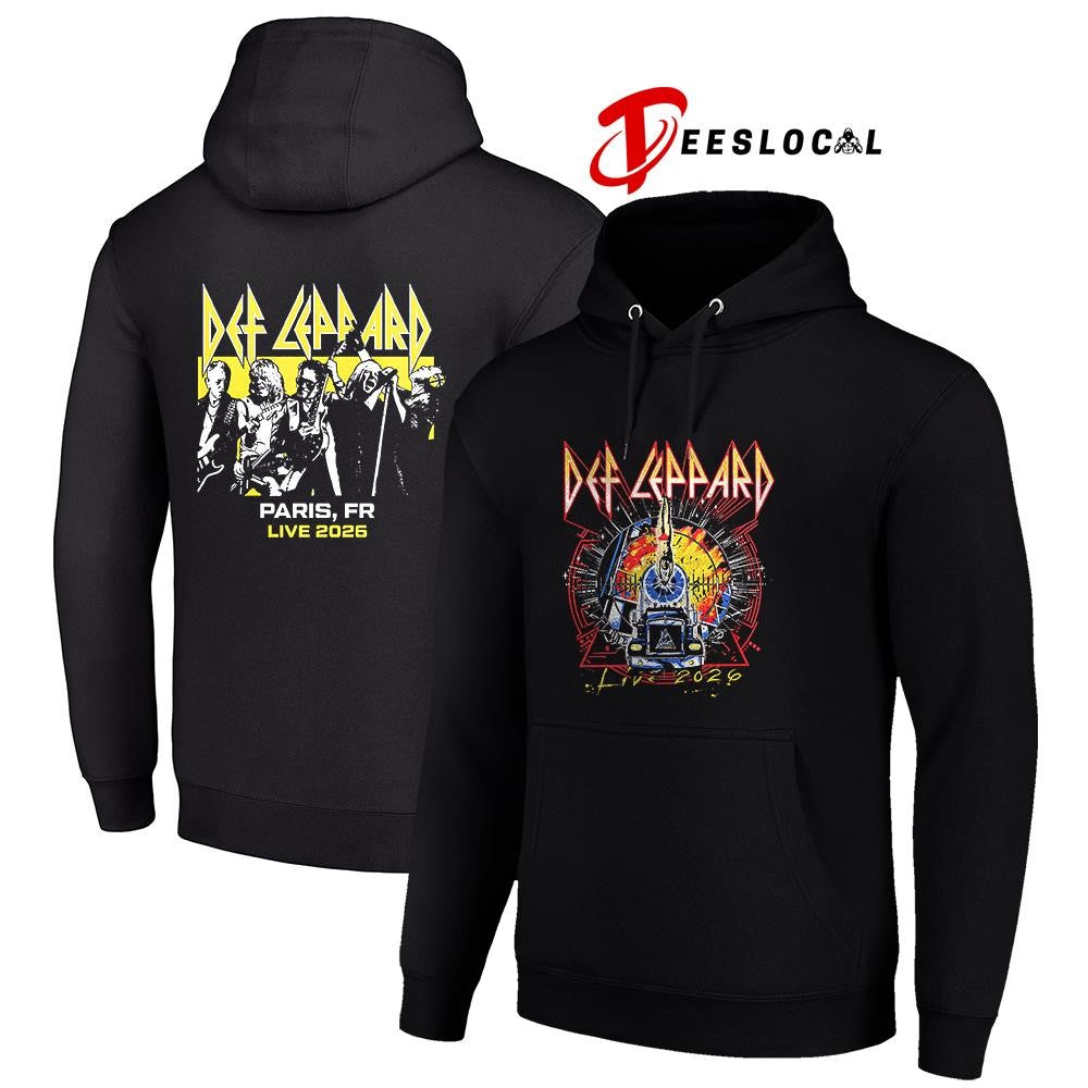 Def Leppard tour UK and EU Paris France event shirt Unisex