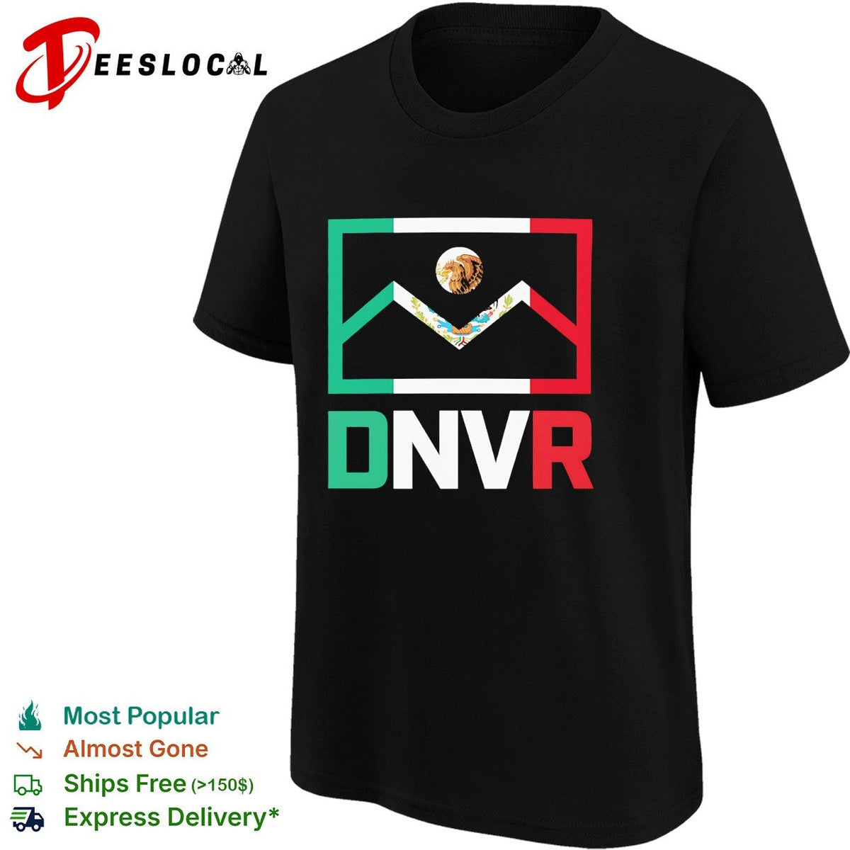 Denver Mexico DNVR flag mashup heritage city pride shirt Unisex