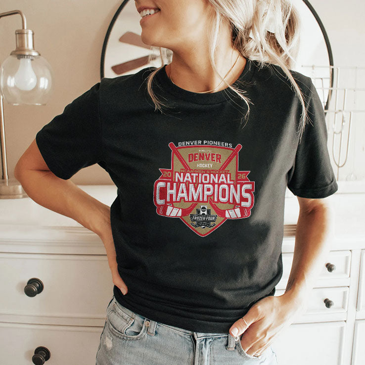 Denver Pioneers National Champs Men’s Hockey 2026 T Shirt Unisex
