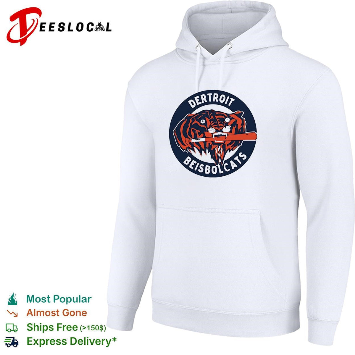 Dertroit Beisbolcats Detroit Tigers baseball parody funny shirt Unisex