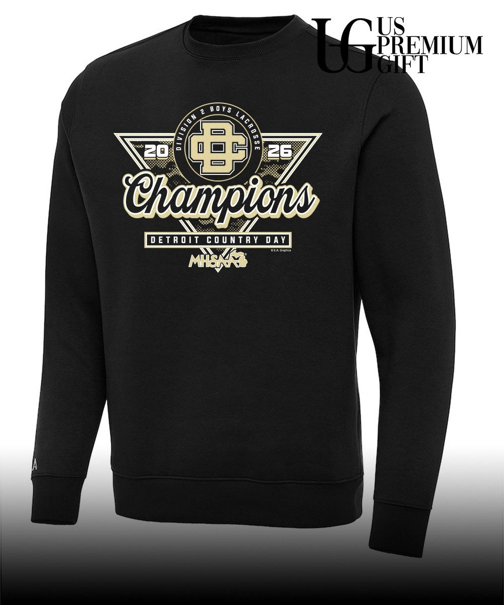 Detroit Country Day Division 2 MHSAA Boys Lacrosse Champions 2026 shirt Unisex