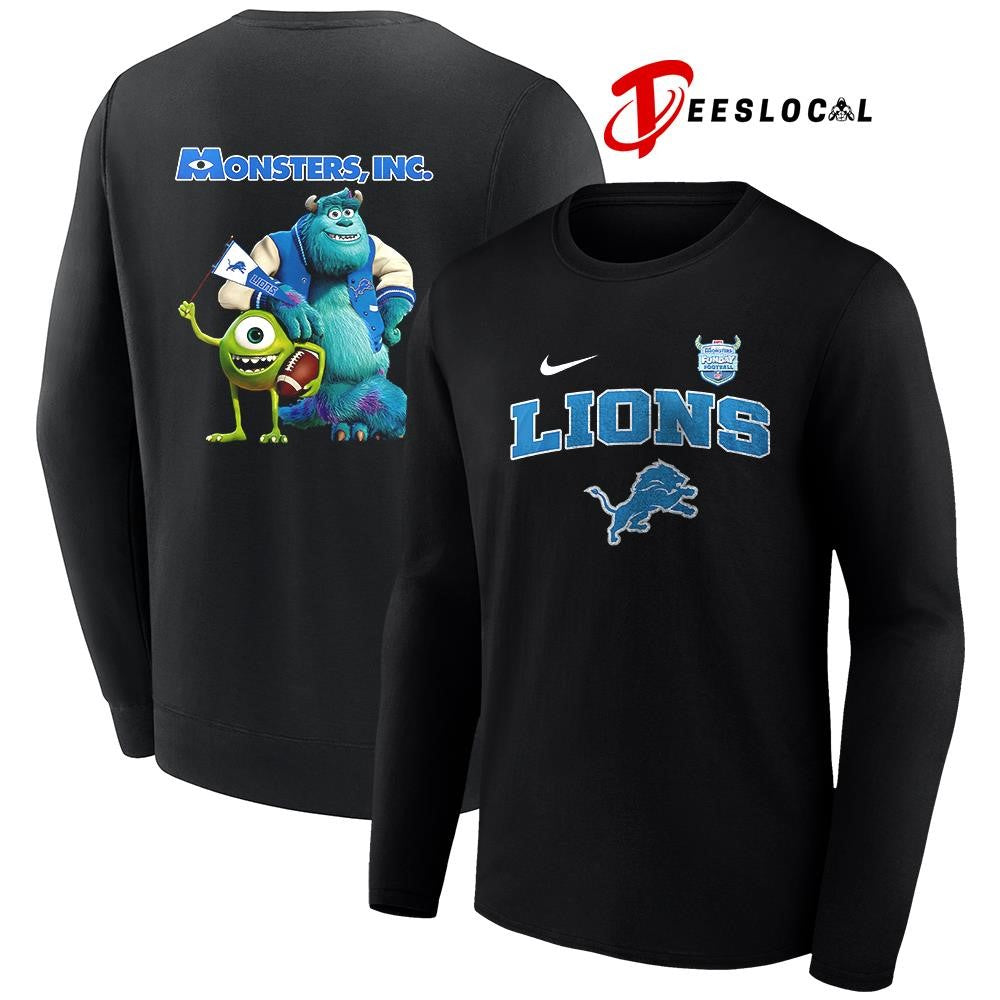 Detroit Lions x Monster Inc Funday cartoon shirt Unisex